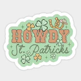 Howdy St Patricks Day Sticker